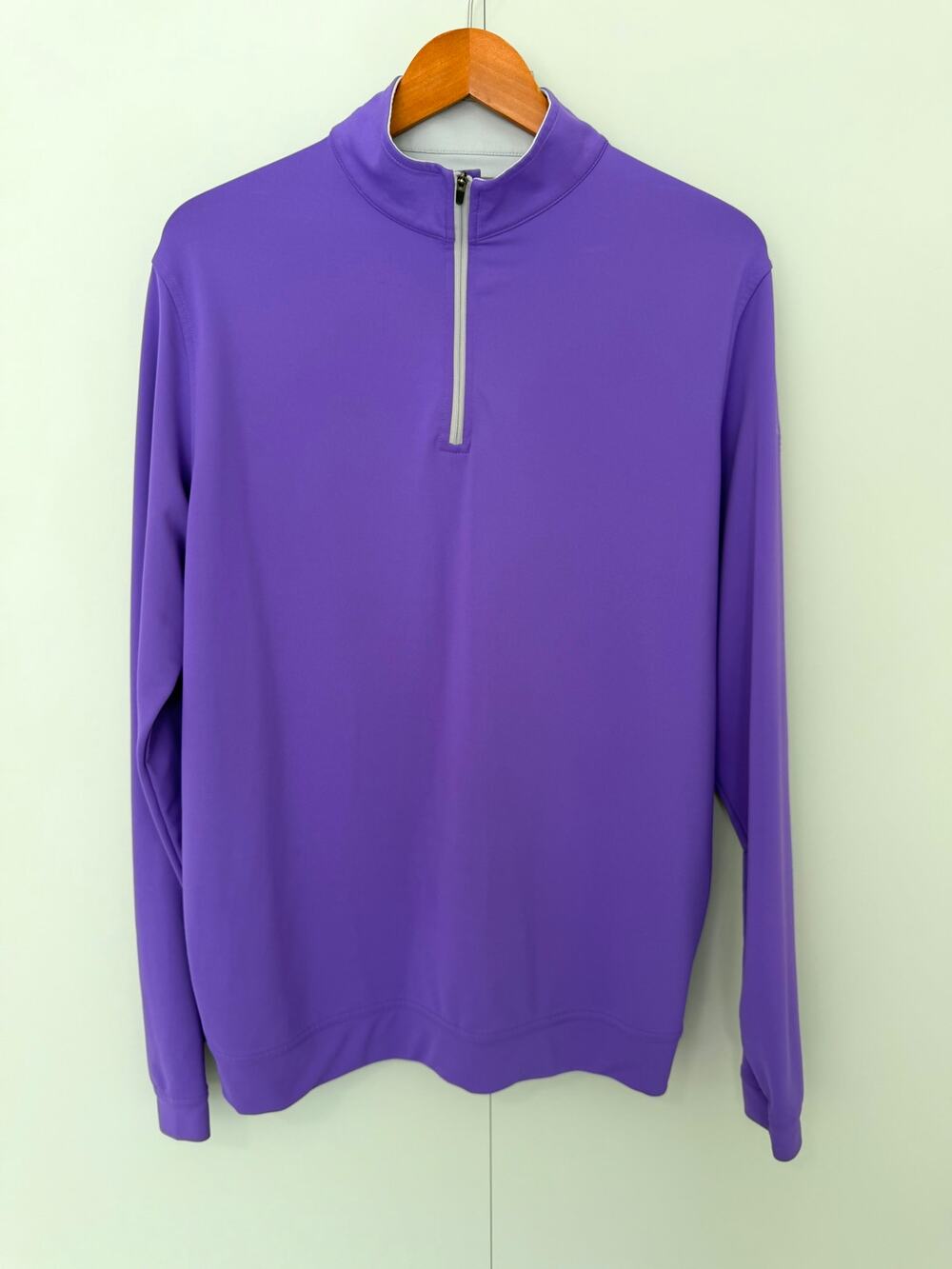 PETER MILLAR Men's Perth Trump International Performance Quarter-Zip Purple